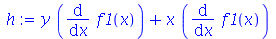 `+`(`*`(y, `*`(diff(f1(x), x))), `*`(x, `*`(diff(f1(x), x))))