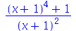 `/`(`*`(`+`(`*`(`^`(`+`(x, 1), 4)), 1)), `*`(`^`(`+`(x, 1), 2)))