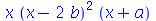 `*`(x, `*`(`^`(`+`(x, `-`(`*`(2, `*`(b)))), 2), `*`(`+`(x, a))))