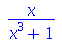 `/`(`*`(x), `*`(`+`(`*`(`^`(x, 3)), 1)))