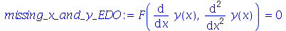F(diff(y(x), x), diff(diff(y(x), x), x)) = 0