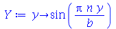 proc (y) options operator, arrow; sin(`/`(`*`(Pi, `*`(n, `*`(y))), `*`(b))) end proc