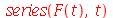 series(F(t), t)