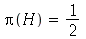 Pi(H) = `/`(1, 2)