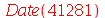 Date(41281)
