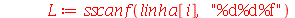 L := sscanf(linha[i], 