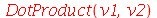 DotProduct(v1, v2)