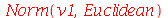 Norm(v1, Euclidean)