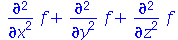 `+`(diff(diff(f, x), x), diff(diff(f, y), y), diff(diff(f, z), z))