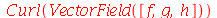 Curl(VectorField([f, g, h]))