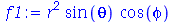 `*`(`^`(r, 2), `*`(sin(theta), `*`(cos(phi))))