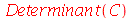 Determinant(C)