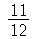 `/`(11, 12)