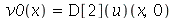 v0(x) = (D[2](u))(x, 0)