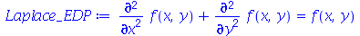 `+`(diff(diff(f(x, y), x), x), diff(diff(f(x, y), y), y)) = f(x, y)