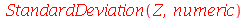 StandardDeviation(Z, numeric)