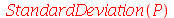 StandardDeviation(P)
