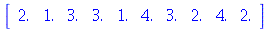 rtable(1 .. 10, [2., 1., 3., 3., 1., 4., 3., 2., 4., 2.], subtype = Vector[row])