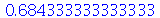 HFloat(0.6843333333333331)