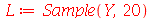 L := Sample(Y, 20)