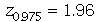 z[.975] = 1.96