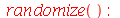 randomize(); -1