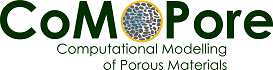 Logo do CoMoPore — Computational Modelling of Porous Materials